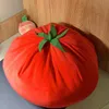 Süper yumuşak simülasyon domates peluş oyuncak sevimli büyük kırmızı sebze bebek kanepe yastık doğum günü hediyesi 40cm 15.7inch