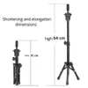 Wig Stand Alileader 64cm Adjustable Wig Stand Wig Tripod With Canvas Head Training Mannequin Head Wig Head Wig Making Kit Wig Tripod Stand 230327