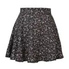 Skirts Summer Women Skirt Harajuku ladies floral zipper printed chiffon tall waist umbrella skirt Sweet Elegant WSL4427 230327