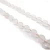 Kedjor knutna halsband långa halsband natursten 8mm rosa kristall 20/30/42/60 tum hand bön yoga mala pärlor