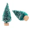 クリスマスデコレーションミニツリー12/16/24cm雪霜繊維パインDIYクラフトパーティーテーブル装飾装飾品