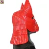 Masques de fête Red Hood Masque Renaissance Latex Casque Costume Props pour Halloween Cosplay Toy 230327