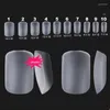 Falska naglar 300 st/låda nagel tips professionella olika stilar akryl fullt omslag ultratun matt yta polerad