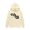 Cdg Mens Sweatshirts Designer Sweats à capuche Com Des Garcons Play Black Love Sweat-shirt à capuche coeur rouge veste épaissie chaleur c