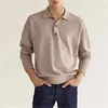 Chemises décontractées pour hommes Marque Polo pour hommes 2023 T-shirt d'été Revers à manches courtes Mode Broderie Logo Imprimer Mens Business