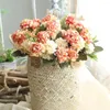 Dekorativa blommor simuleringskul krysantemum liten gäng diy bröllop brud bukett hem möbler bord dekoration falsk blomma