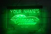 LC0500 LED Strip Lights Sign Your Names Classic Car Garage Est 3D Engraving Free Design Wholesale Retail