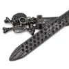 Bb Simon Belts Top Quality Luxury Designer Belt Punk Rhinestone Belts Skull Western Rhinestone Belts Luxury Strap Diamond Black Belt Skull Studded Belts for Men