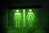 LD4997 LED-Lichtleisten-Schild WC Toilette Mann Frau 3D-Gravur Kostenloses Design Großhandel Einzelhandel