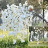 Dekoracyjne kwiaty sztuczne wiśniowe kwiat wiśni gałąź ślub fałszywa dekoracja 150 cm dekoracje domowe wieńce