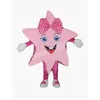 Nieuwe happy pink star mascotte kostuums kerstfeestje canje jurk strikte karakter outfit pak volwassenen maat carnaval paas advertenties