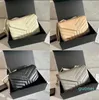 Designer-schouder tas merk luxe handtas y-vormige naad echte lederen handtassen dames metaal keten messenger dames tassen vrouw