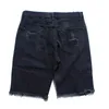 Jeans pour hommes 2023 Summer High Street Washed And Scraped Beggars' Pants Shorts Hole Straight Wear