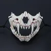 Maschere per feste Punk Gotico Resina COS Dragon God Tiger Yasha Nue Fancy Dress Maschera per feste Halloween Giappone Kurado Anime Costume bidimensionale 230327