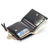 Wallets Exquisite Lady Hasp Billfold Top Layer Cow Leather Card Holder Wallet Women Versatile Side Zipper Coin Pocket Cowhide Purses G230327