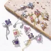 Nail Art Decorations 10PCS Embrace Heart Gem Rabbit Nail Art Charms Zircon Lovely Bunny Metal Decoration Kawaii Easter Manicure Ornament 230325