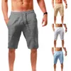 Herren-Shorts, modische Herren-Baumwoll-Leinen-Shorts, atmungsaktiv, kausal, kurze Hosen, Sommer-Strand-Shorts für Männer, Fitness, Streetwear, M-3XL, 230327