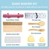 أدوات السوشي Sushi Making Kit Quick Sushi Maker Roller Mould الأرز الخضار المتداول Bazooka Sushi Machine DIY المطبخ Suishi أدوات 230327