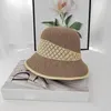 Vintage Ladies Sun Fedora Hats Hats Straw Hat Regulowanego retro złoto spleciony kapelusz Sunshade Flat Cap Hat dla kobiet