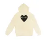 Designer herenhoodies Com Des Garcons PLAY Sweatshirt CDG Zwart Multiheart Zip Up Hoodie XL Brand Black New uh