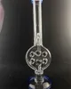 Other Smoking Accessories 16 inch 18mm joint blue accents swiss bong new style