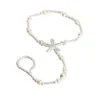 Anklets Pearl Starfish Ankle Chain Beach Wedding Foot Jewelry Barefoot Sandal Anklet For Women Gift