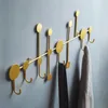 Hooks Rails Punchfree Key Wallmontered Clothing Coat Rack Home Decoration Keys Holder Wall Hanging Hangers Organisater Accessories 230327