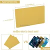Sublimation Blanks Blank Metal Business Cards For Card White Sier Gold 0.24Mm Aluminum Name Gift Vip Drop Dhdfz