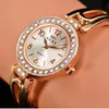 Armbandsur Stylish Design Ladies Wrist Watches Gold Watch Women Crystal Diamond rostfritt stål Klocka Kvinnarmband