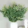 Decorative Flowers Artificial Plants Willow Bouquet For Home Decor Wedding Decoration Fake Leaves Vine Wreath Garden Balcony Green