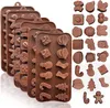 Baking Moulds Christmas shape design Cookie Shaping Decorating Baking Trays Xmas Chocolate Mold Gingerbread Man Christmas Candy Mould 230327