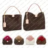 Ladies Bag Fashion Luxury Designe PM MM Tote Axelväskor Handväska Högkvalitativ topp 5A Purse Pouch -handväskor för kvinnor Brown Crossbody Bag Ladies Purse Clutch Purse