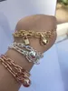 18k Gold Sliver Necklace Bracciale Bracciale Blocco Designer per donne Mamma Momiglia Boy Girl Coppia Fase Wedding Party Ringraziamento Giorno di Valentine Regali Cool Cool