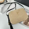 7A Mode Raffia Strandtassen Dames Designer Tassen Snapshot Schoudertas Luxe Strozak Handtassen Crossbody Riem Enkele Reisportemonnees