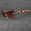 Diseñador de lujo Gafas de sol de moda 20% de descuento Retro Vintage Gafas de madera de pavo real Redondas para damas Sunnies Mujeres Gafas de sol Gafas