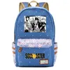 Backpack Animal Soul Eater menino menina garotos bolsas de livro de escolas Mulheres Bagpack Teenagers School School School Laptop Travel