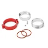 Manifold & Parts Exhaust V-band Clamp W Flange System Assembly Anodized For 2"/2.5"/3"/3.5"/4" OD Turbo Intake Pipi