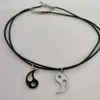 Kedjor 2st/Set Yin Yang Pendant Halsband födelsedagsmycken gåvor för par eller vänner unisex