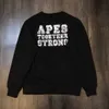 Men's Hoodies Sweatshirts APE Small Mark Ape Man Back Star Sky Letter Print Men's and Women's Loose Size Casual Round Neck Cotton Sweater Men's T230327