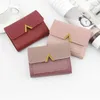 Wallets Wallets For Women Luxury Designer Vintage Casual Clutch Bags Multi Slot Card Mini Coin Portes Hasp Leuke Letter Card Holder 2023 G230327