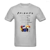 Erkekler Tişörtler Erkekler Hipster Kısa Kollu Friends Tv Şovu Tshirt Camiseta Casual T-Shirts Büyük Boyut 3xl O Boyun Tee