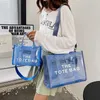 Summer Marc Tote Bag Wysokiej jakości designerskie torba swobodne torby przezroczyste torby na zakupy PVC plażowe torby damskie luksusowe torebki podróżne torebka na ramię 220327