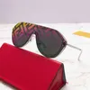 2024 Nowy luksusowy projektant Fjiains Net Red Okulary przeciwsłoneczne w tym samym stylu Męskie Letki Drukujące Soczewki Ropuchy przeciwsłoneczne Kobieta FFM0039