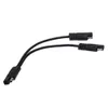 Consume electronics 2pcs/lot 25cm 18AWG SAE 1 to 2 SAE Power Extension Cable Y Splitter Adapter Car Solar Quick Release Disconnect DC Power Charging Automotive