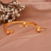 Bangle Etiopian Cuff Gold Color Bead Bangles For Women Weddal Bridal Armelets smycken Mellanösterns afrikanska brudgåvor