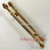 Handles & Pulls Rose Flower Head Glass Door Luxury Wooden Handle Titanium Gold Color 800mm