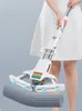 Mops Joybos Sponge Mop Household Strong Water Absorption Double-Folded Four-Sided Squeezing Water Increase Cotton Head Rainbow Mop 230327