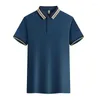 Polos maschile per le camicie da uomo business con maniche corte a maniche corte size S-4xl 0032