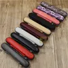 Pencil Bags Genuine Leather Black Fountain Pen Bag with Zipper Pens Case Office School Supplies Student Leader Gift 230327