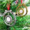 Sublimering tomma metall tomma ornament för påsk jul termisk värmeöverföring dubbelsidig utskrivbar personlig g yx